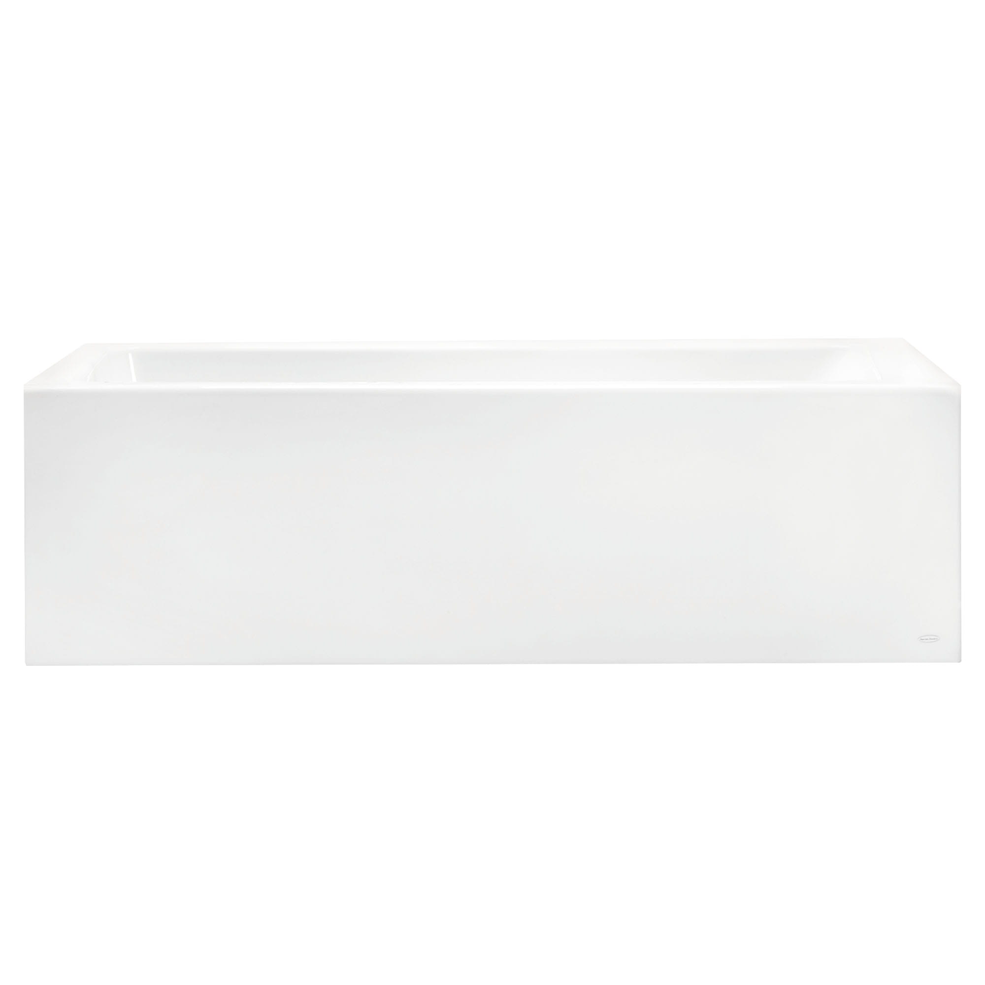Baignoire Studio® 60 x 32 po avec tablier intégré, plomberie hors-sol et renvoi à gauche